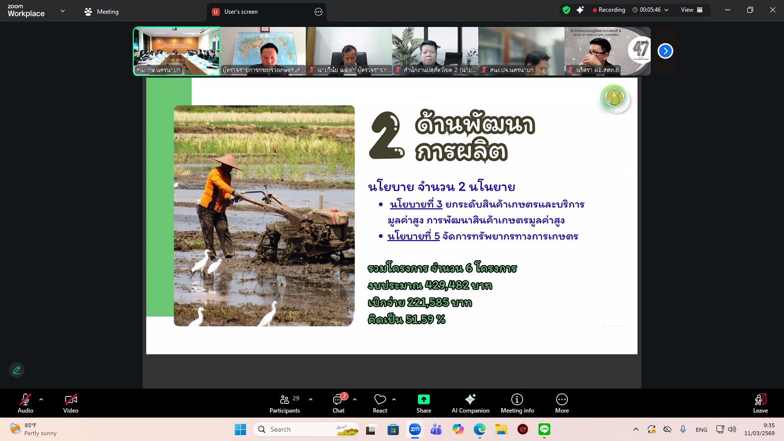 title - ผู้ตรวจราชการ ส.ป.ก. เข้าร่วมการประชุมตรวจติดตามการดำเนินงานตามแผนการตรวจราชการ ของผู้ตรวจราชการกระทรวงเกษตรและสหกรณ์ ประจำปีงบประมาณ พ.ศ. 2569 รอบที่ 1 ในเขตตรวจราชการที่ 9 จังหวัดนครนายก และจังหวัดสระแก้ว